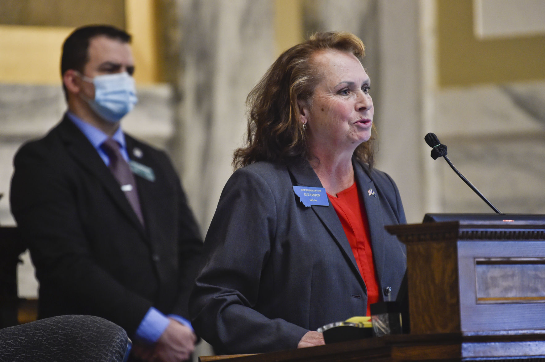 House Majority Leader, Rep. Sue Vinton, R-Billings,